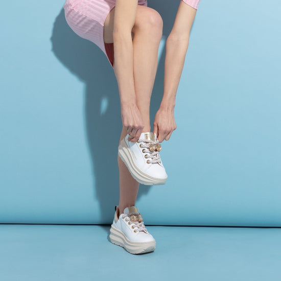 Lorenzo Mari Sneaker Clio Bianco/Platino