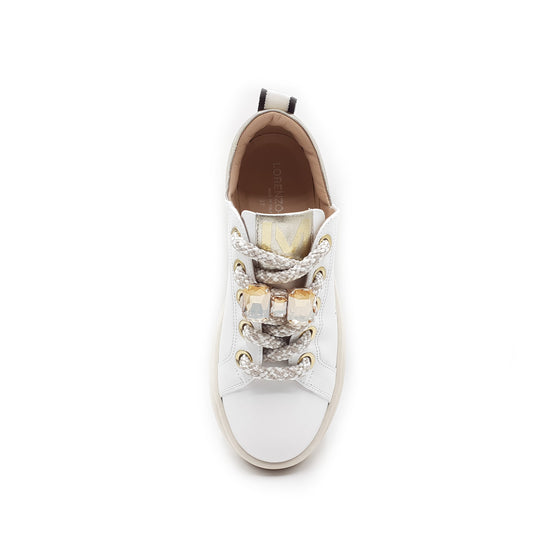 Lorenzo Mari Sneaker Clio Bianco/Platino