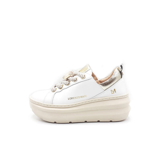 Lorenzo Mari Sneaker Clio Bianco/Platino