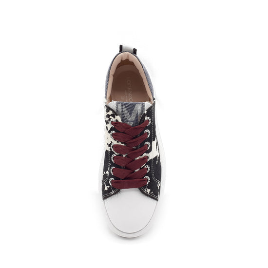 Lorenzo Mari Sneaker JOY Mucca Bianco/nero