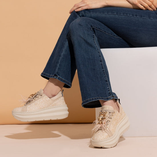 Lorenzo Mari Sneakers NEW Veronica Rafia