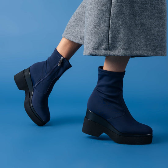 Lorenzo Mari Stivaletto Polly Lycra Blu