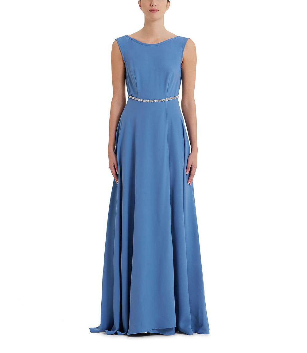 Loriblu Abito carta da zucchero lungo con cristalli