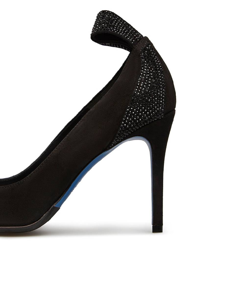 Loriblu Décolleté In Camoscio Con Fiocco E Micro Cristalli