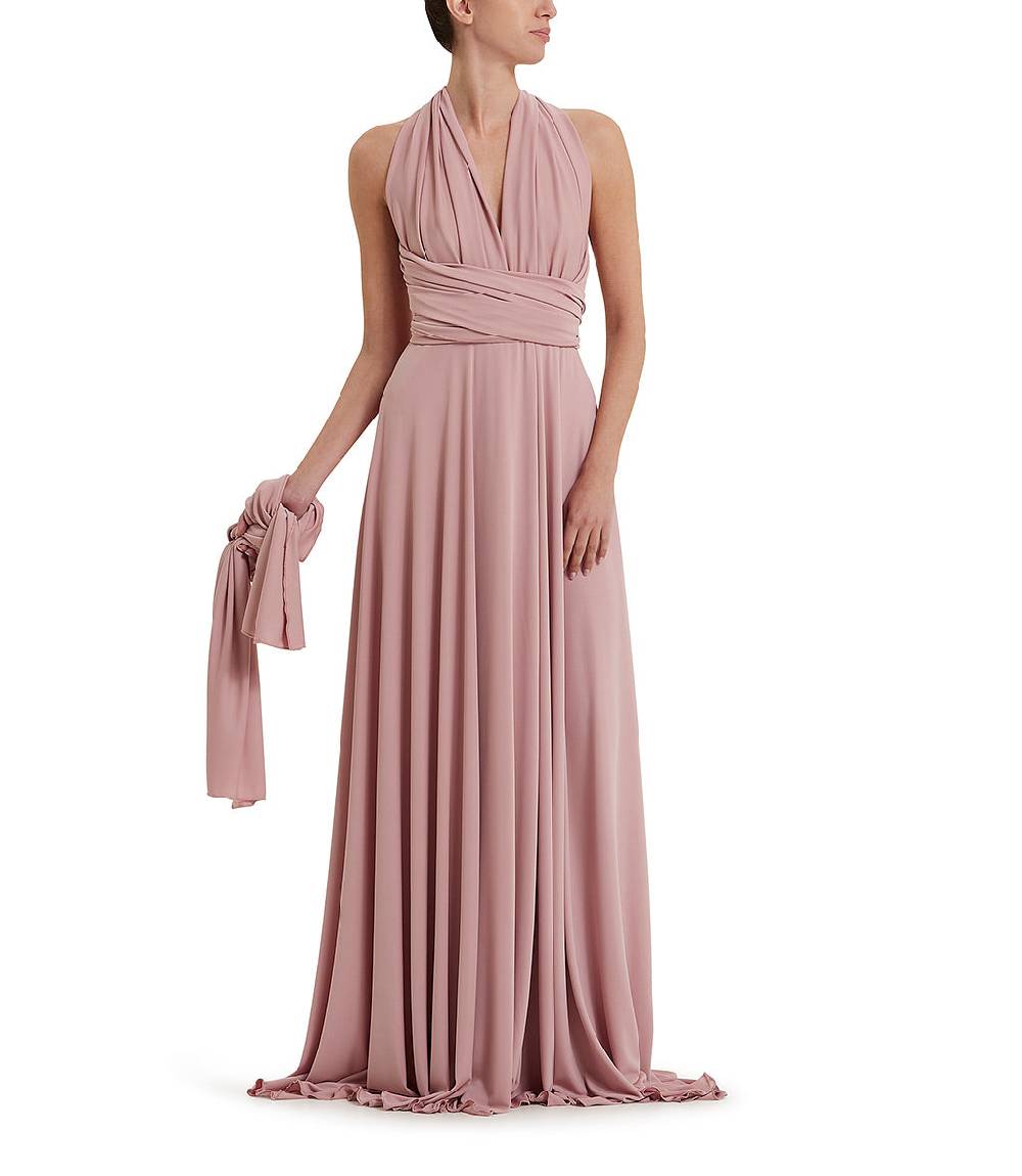 Loriblu Abito Lungo Rosa Cipria