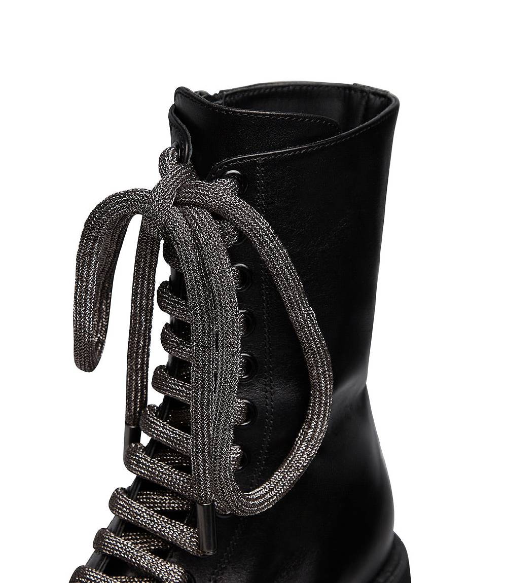 Loriblu Anfibi In Pelle Nera