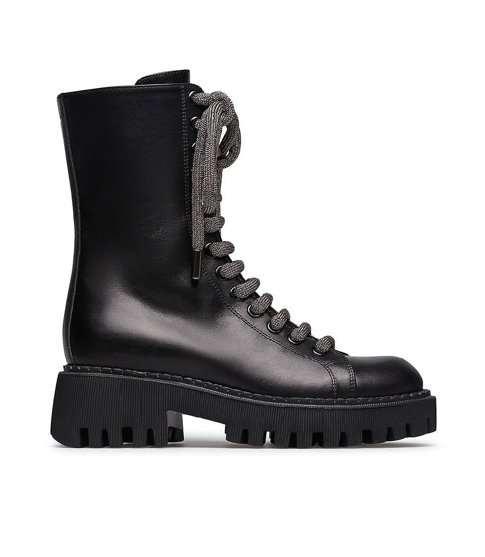 Loriblu Anfibi in pelle nera