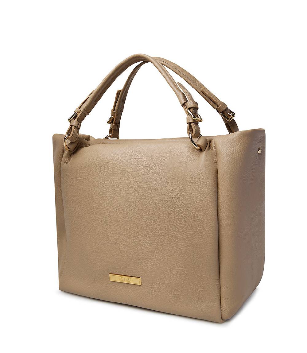 Loriblu Borsa Beige In Pelle Martellata