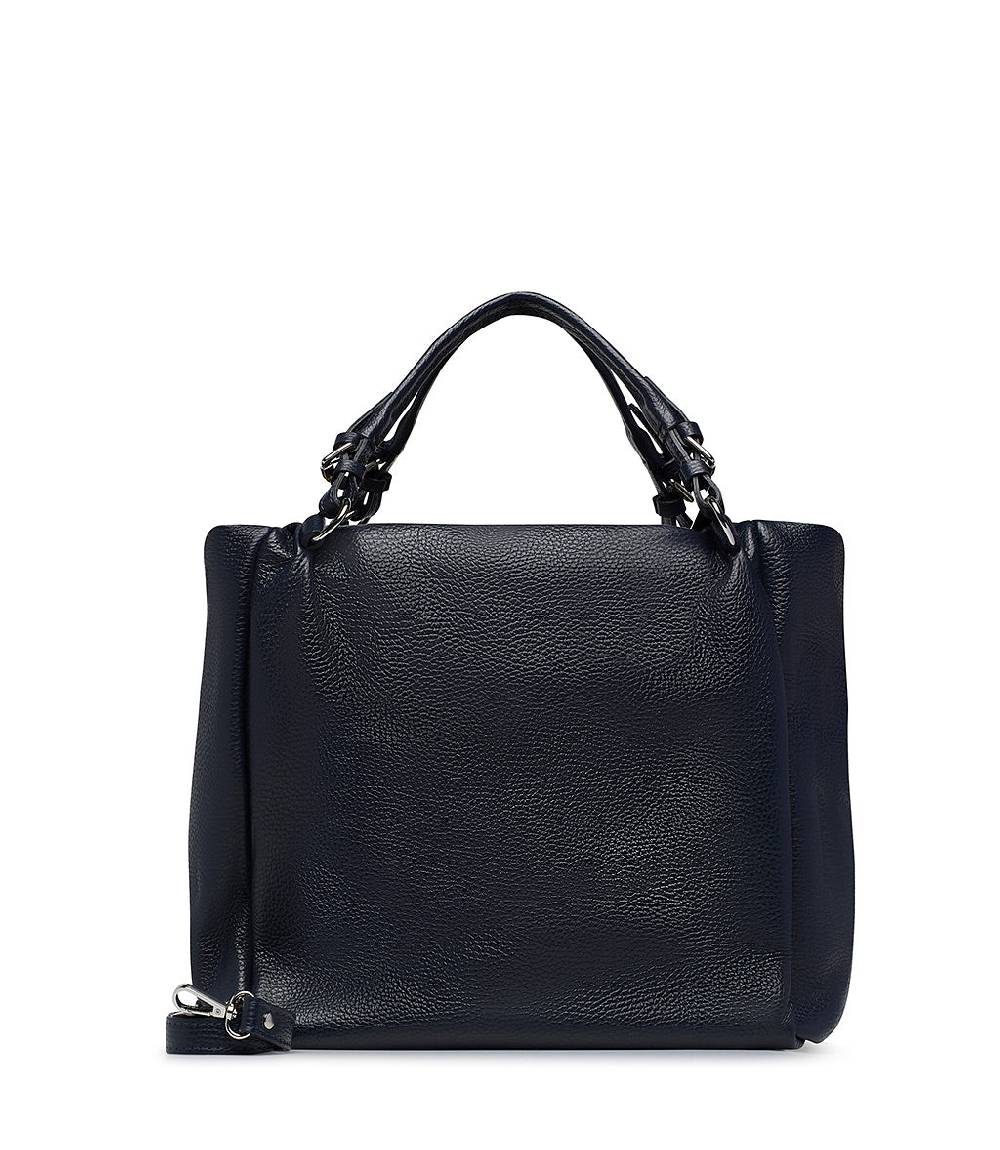 Loriblu Borsa In Pelle Martellata Blu
