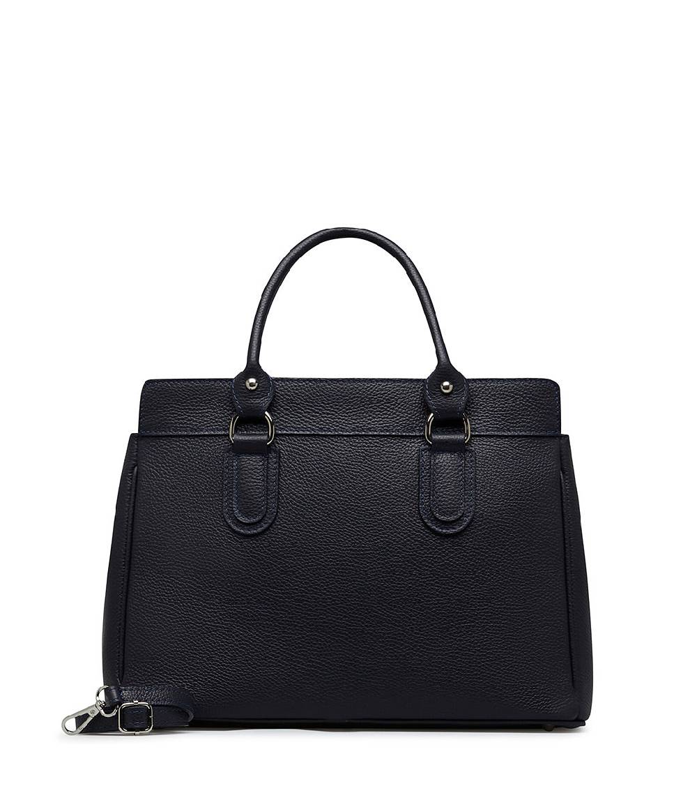Loriblu Borsa Tote In Pelle Testurizzata Blu