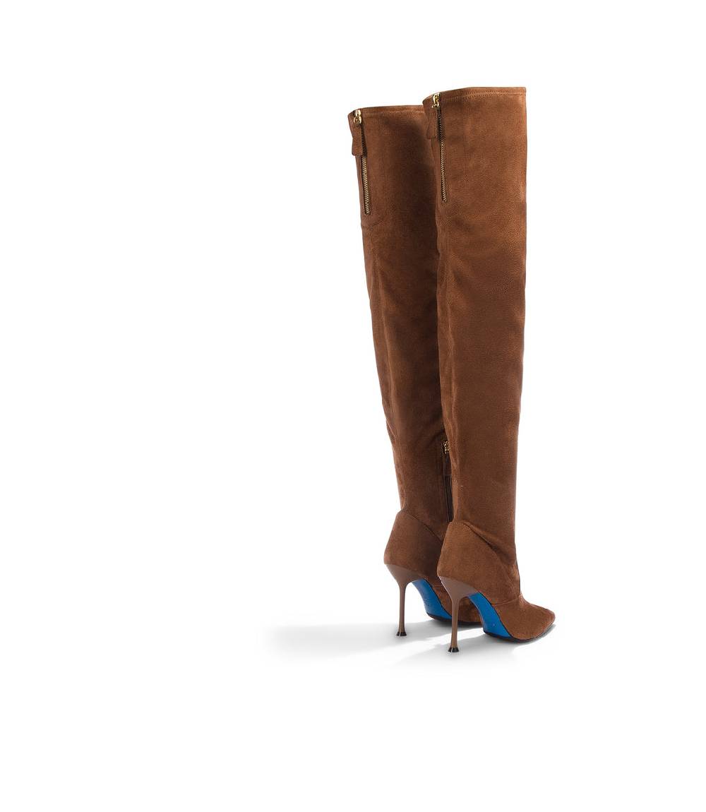 Loriblu Cuissardes In Faux Camoscio Marrone