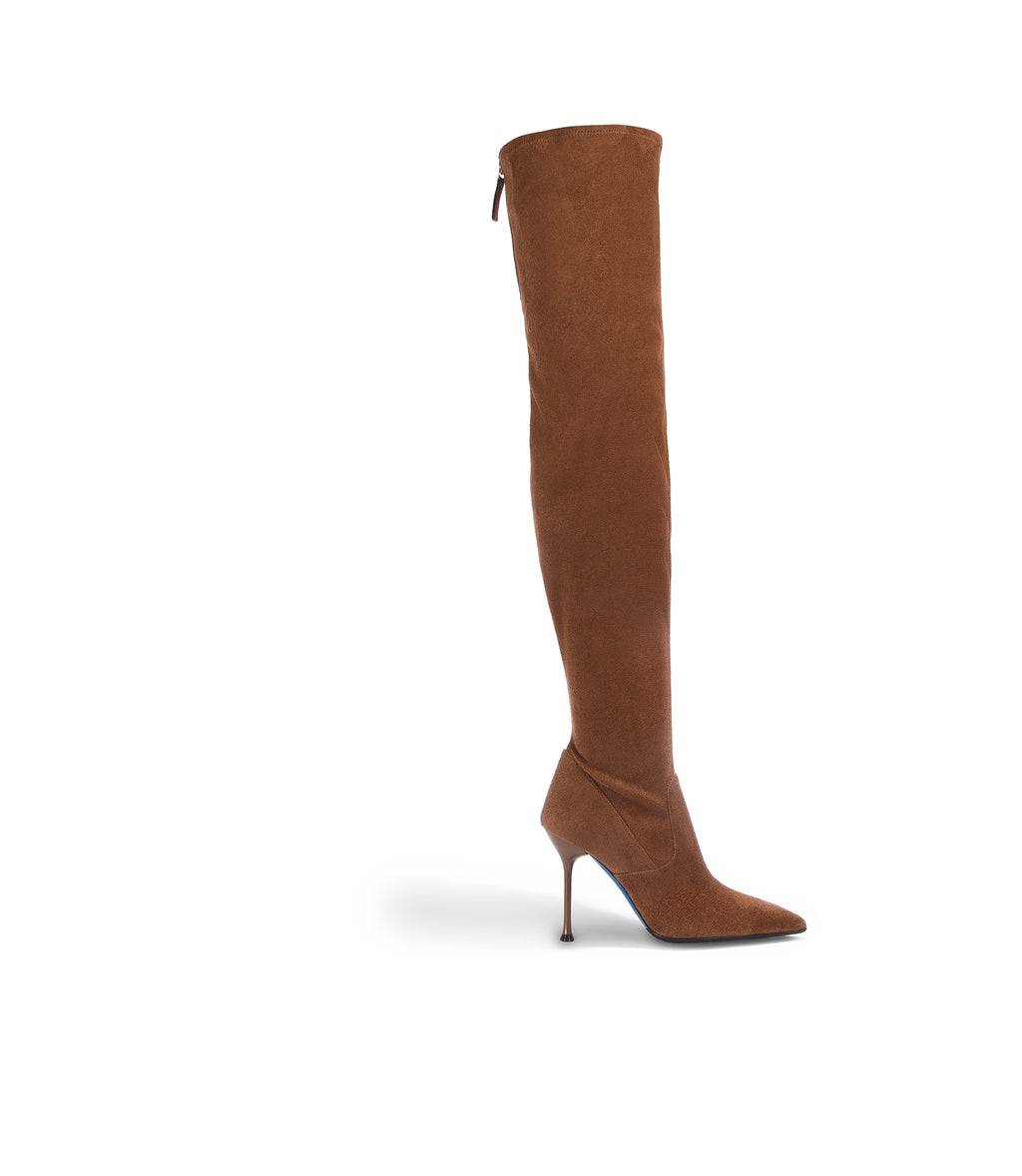 Loriblu Cuissardes in faux camoscio marrone