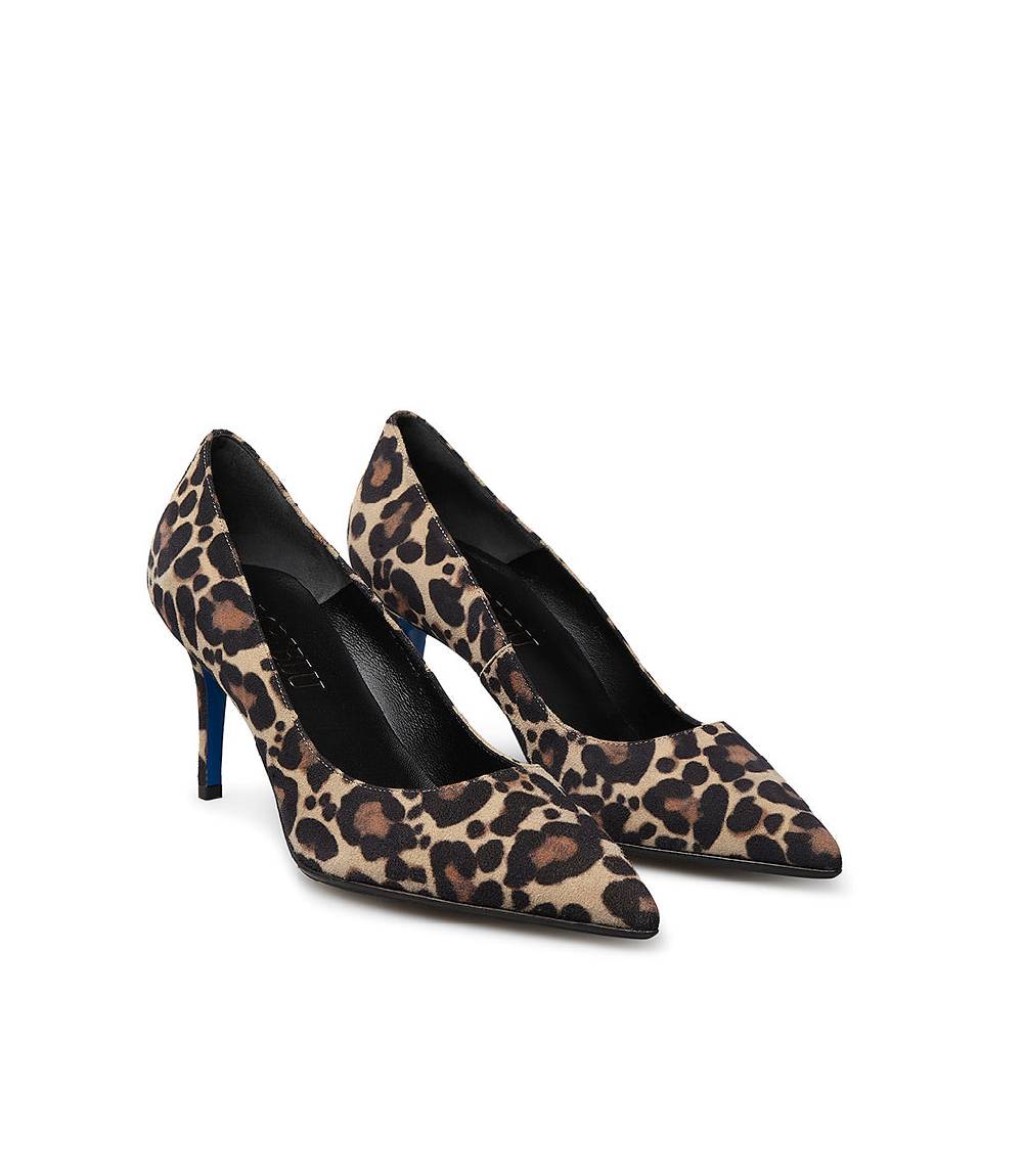 Loriblu Décolleté In Camoscio Stampa Maculato