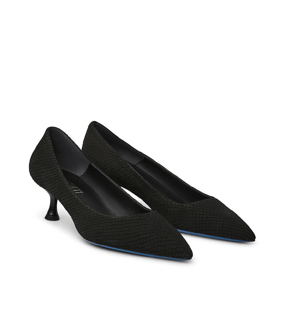 Loriblu Decollete In Nabuk Testurizzato Nero