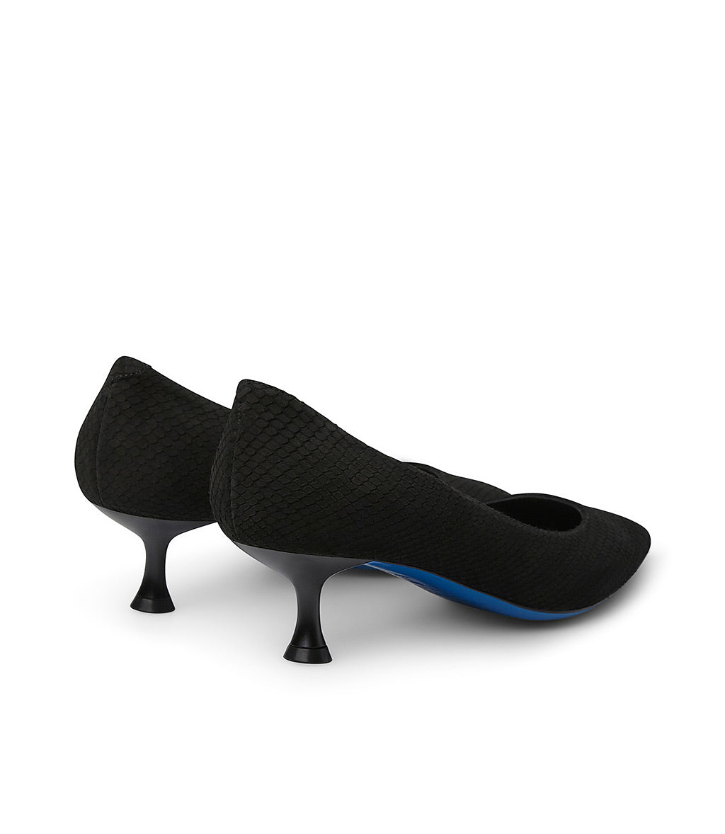 Loriblu Decollete In Nabuk Testurizzato Nero