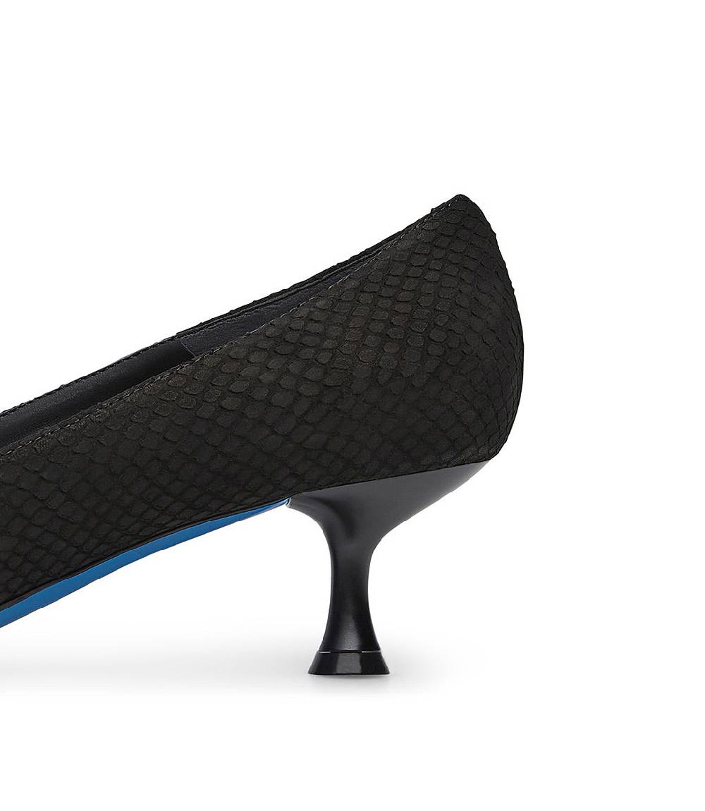 Loriblu Decollete In Nabuk Testurizzato Nero