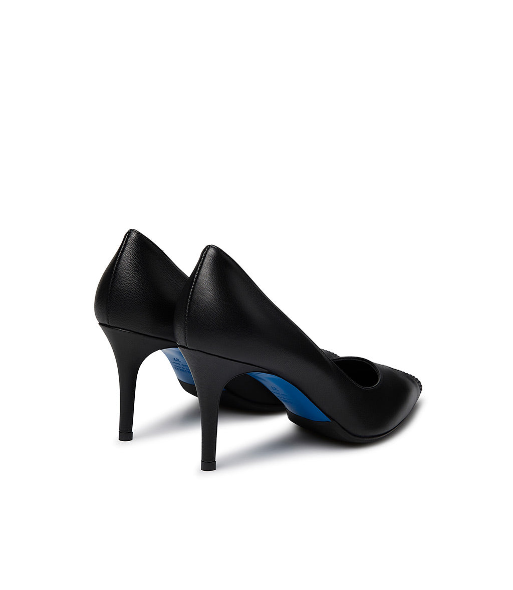 Loriblu Décolleté In Nappa Nera Con Cristalli