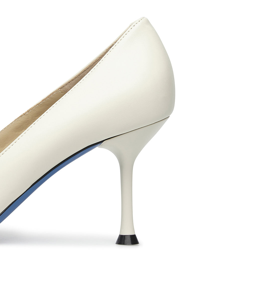 Loriblu Decollete In Pelle Bianca