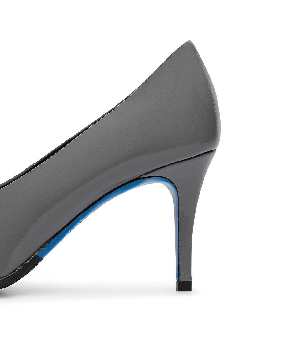 Loriblu Décolleté In Pelle Lucida Grigia