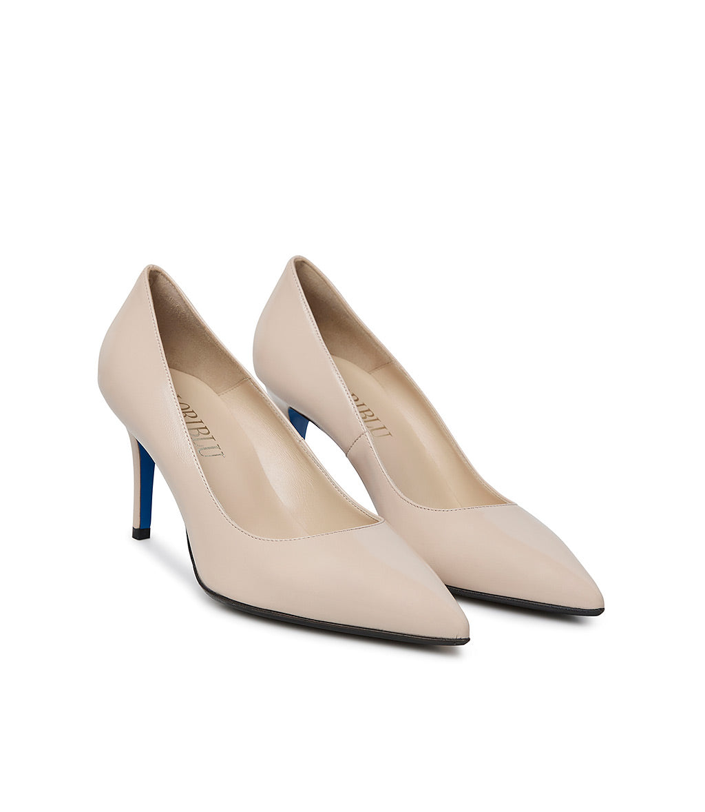 Loriblu Décolleté In Pelle Lucida Sabbia