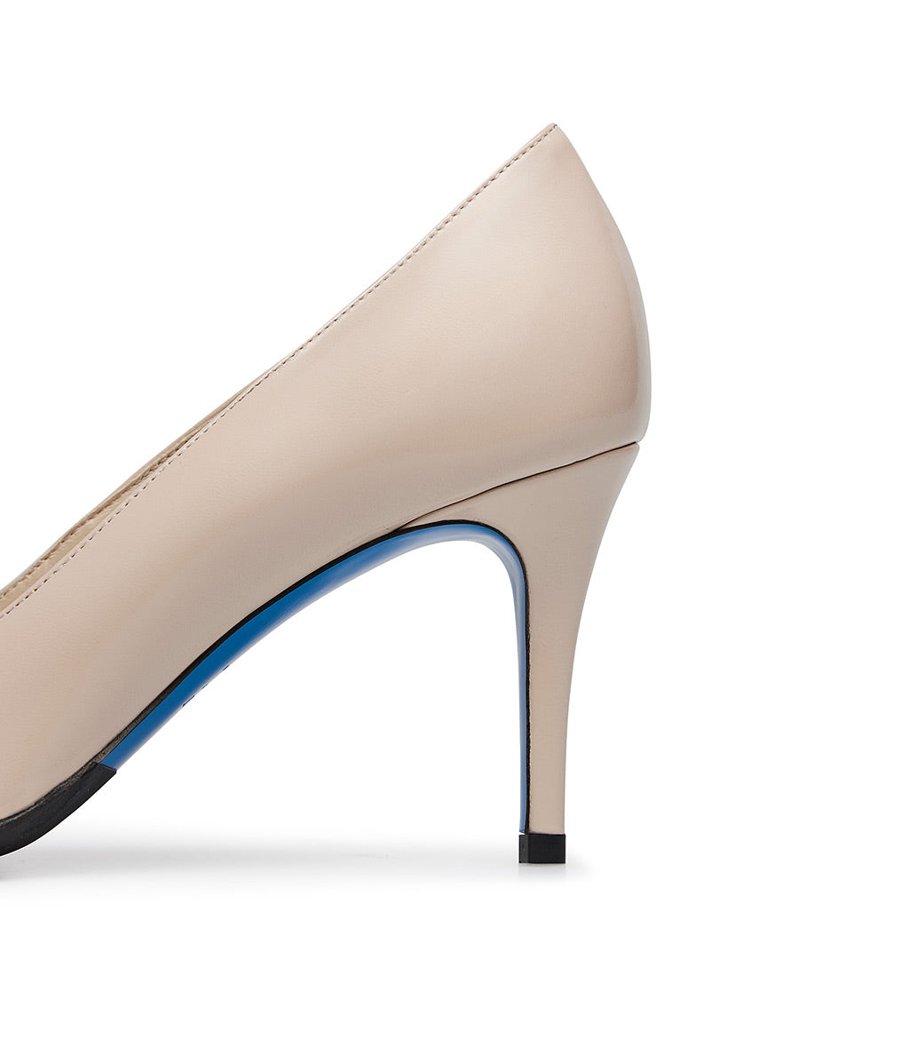 Loriblu Décolleté In Pelle Lucida Sabbia