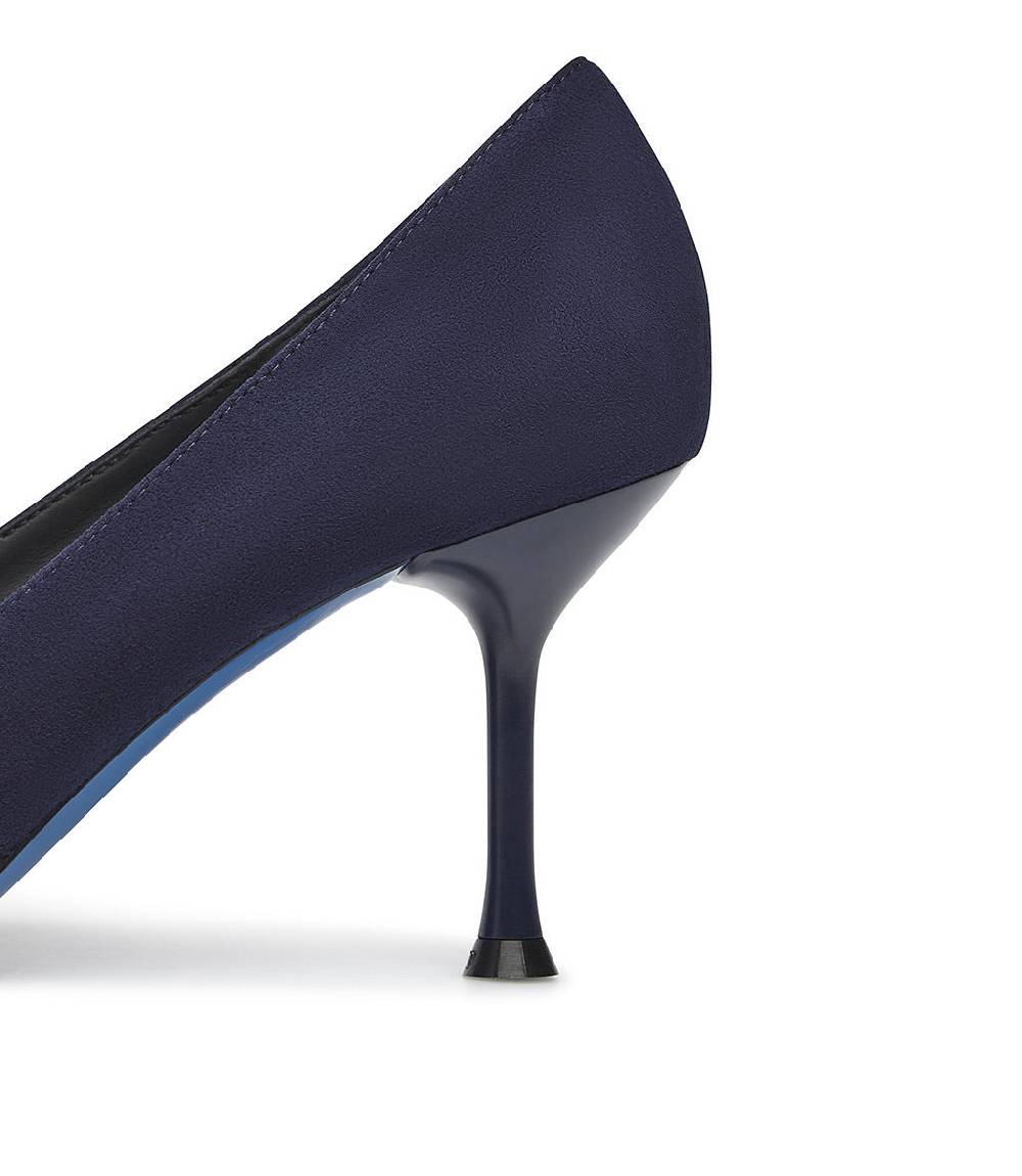 Loriblu Decollete In Pelle Scamosciata Blu