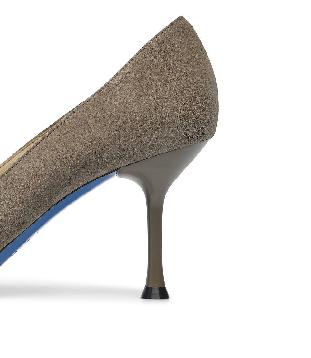 Loriblu Decollete In Pelle Scamosciata Fango