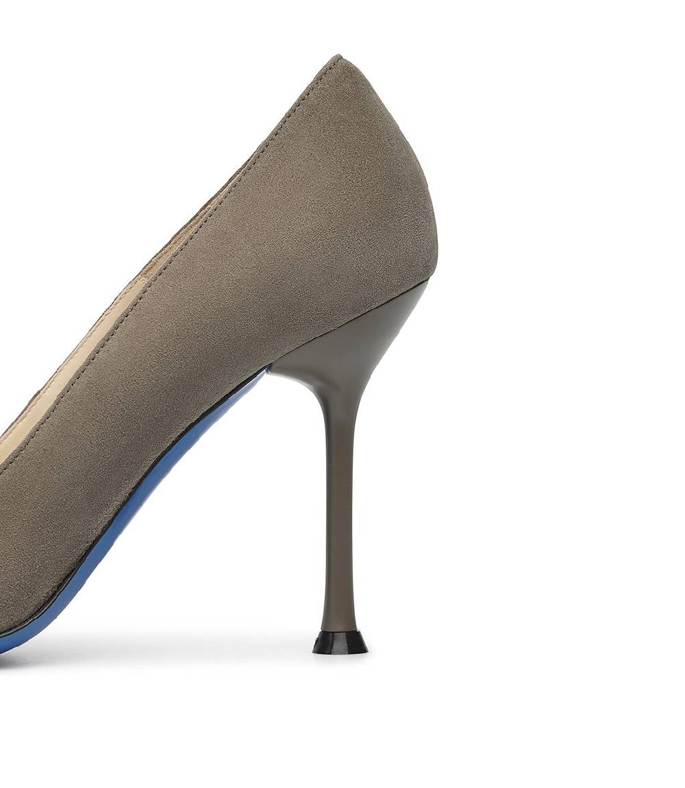 Loriblu Decollete In Pelle Scamosciata Fango