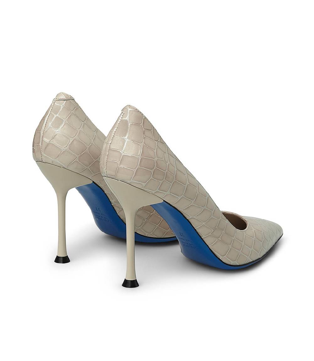 Loriblu Decollete In Pelle Testurizzata Beige