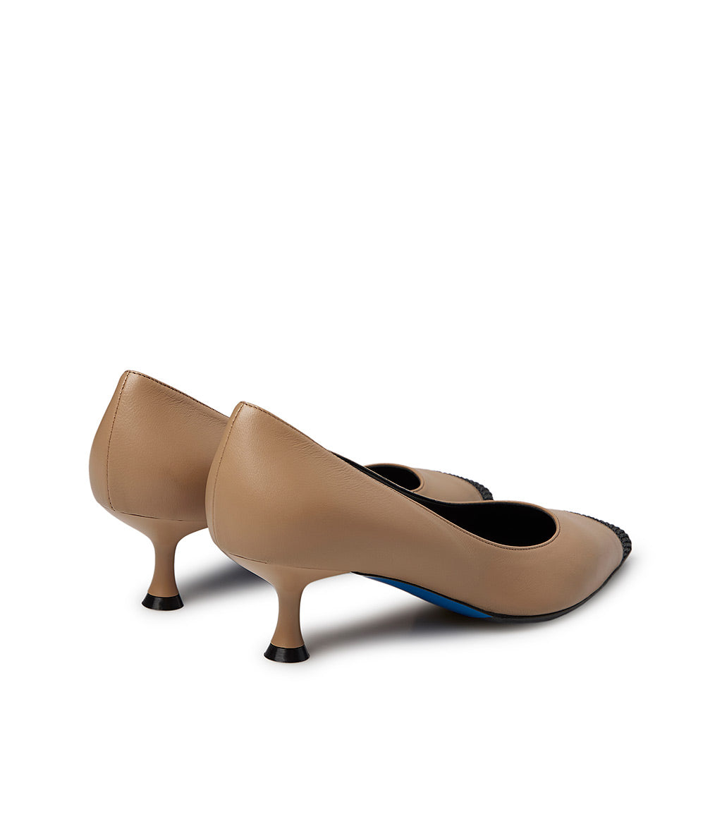 Loriblu Décolleté Nappa Crusca Con Cristalli