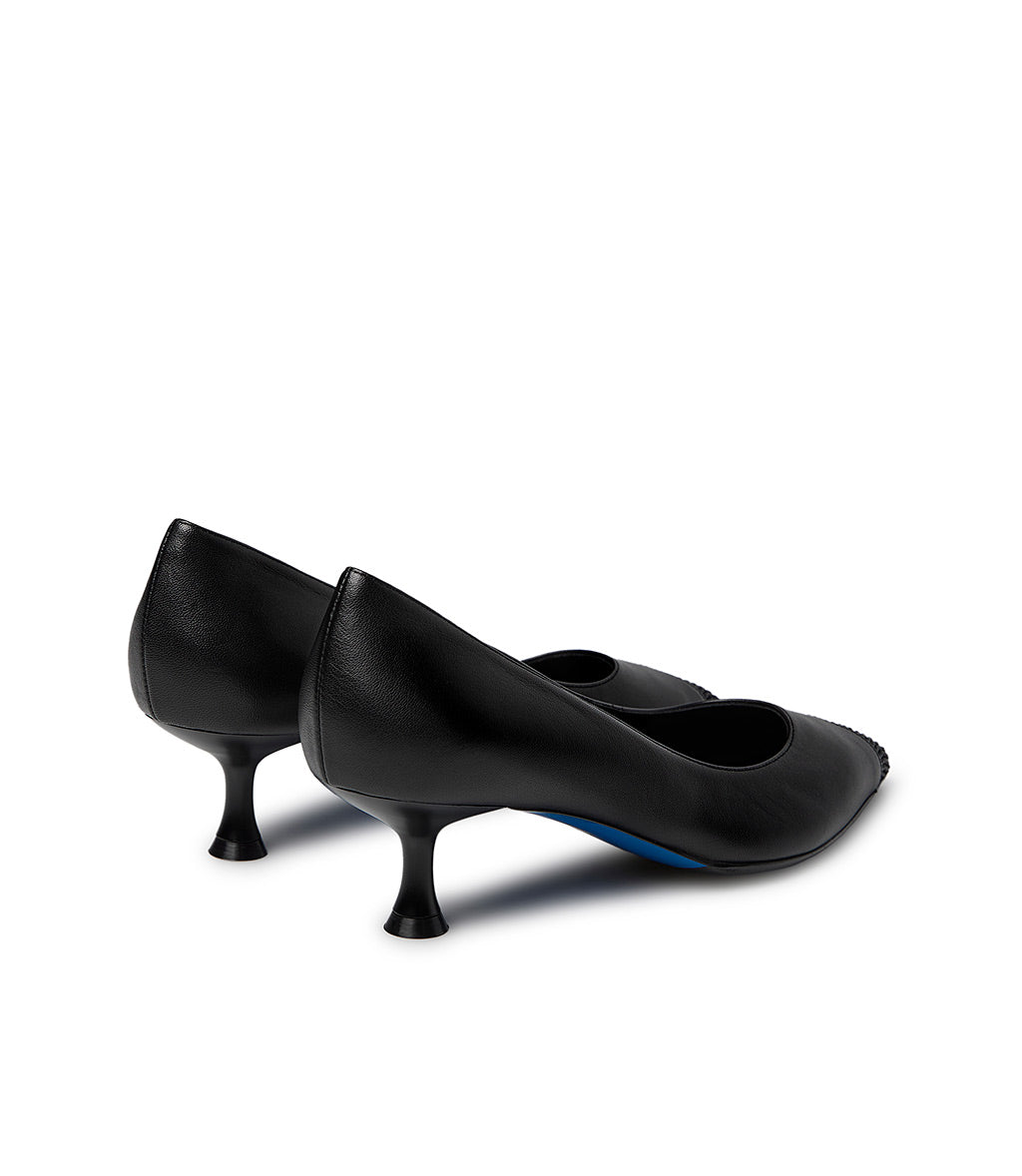 Loriblu Décolleté Nappa Nero Con Cristalli