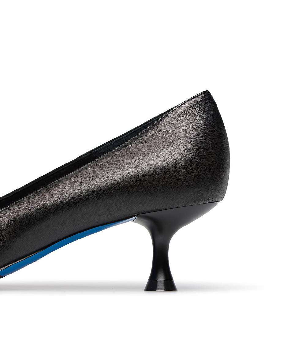 Loriblu Décolleté Nappa Nero Con Cristalli