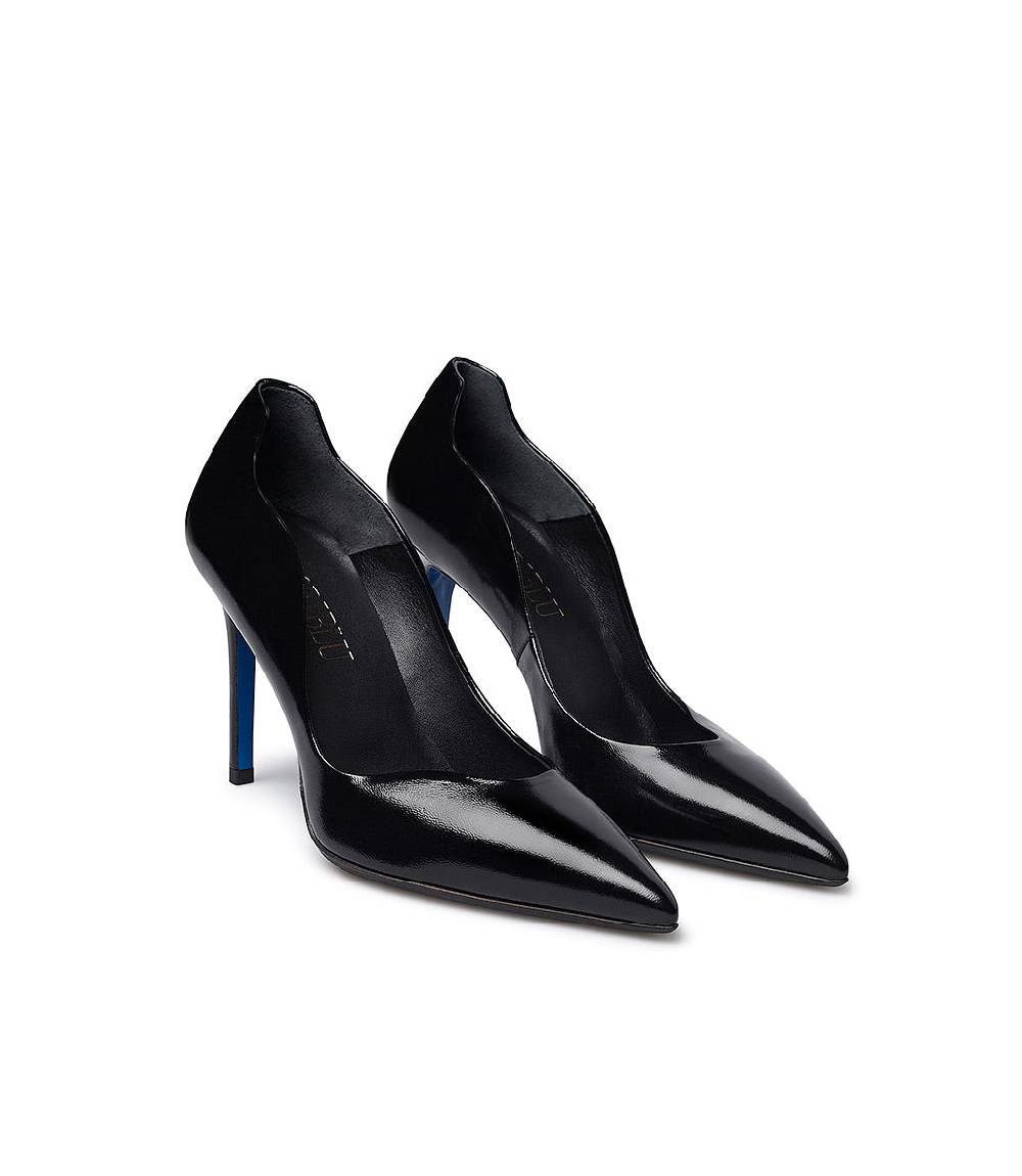 Loriblu Décolleté Onda In Pelle Lucida Nera