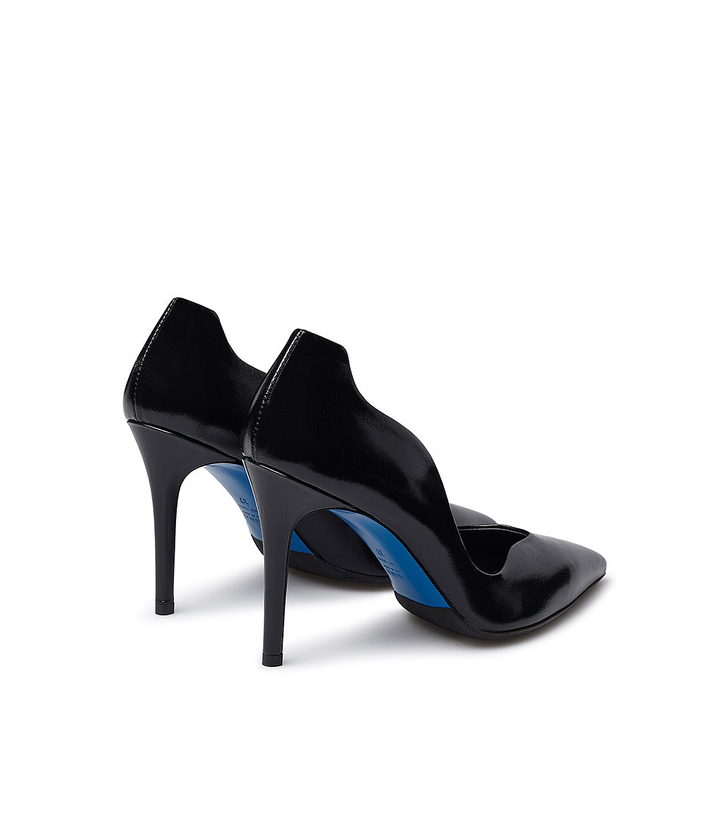 Loriblu Décolleté Onda In Pelle Lucida Nera