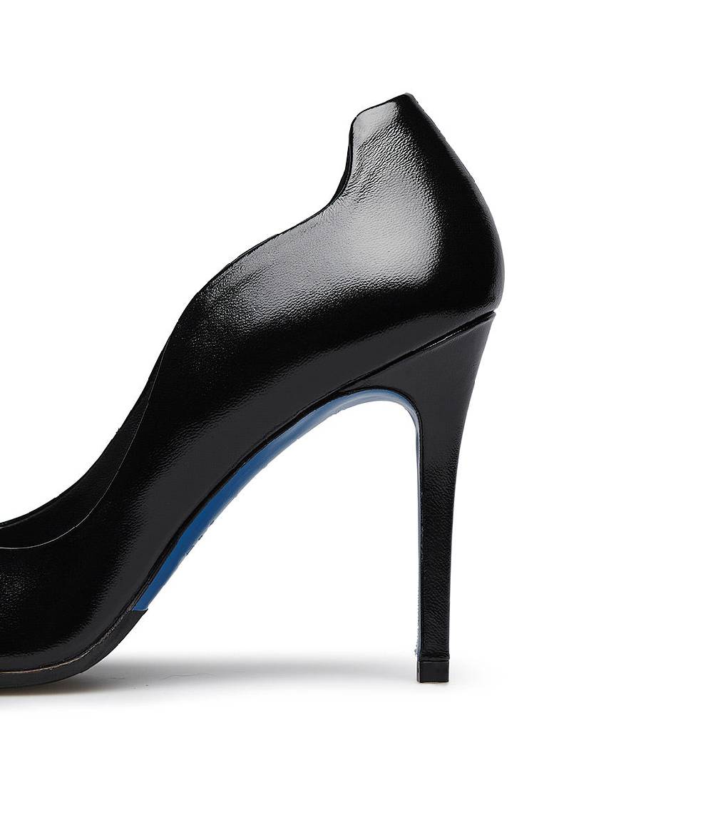 Loriblu Décolleté Onda In Pelle Lucida Nera