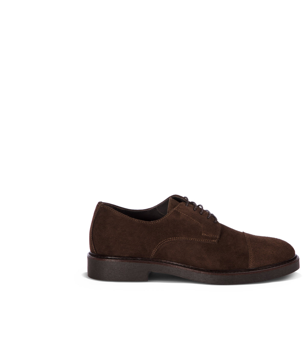 Loriblu Derby in camoscio marrone