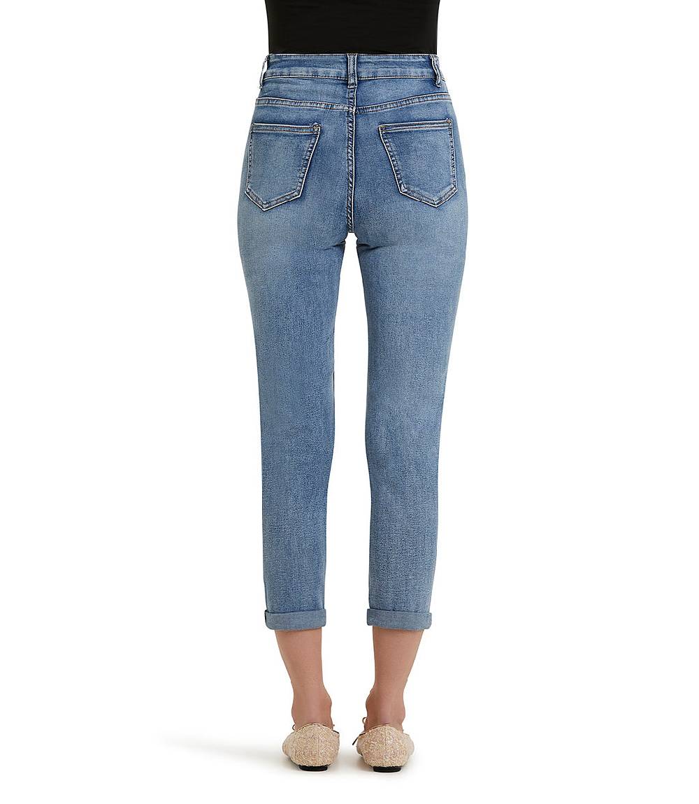 Loriblu Jeans Slim-fit Con Strappi All-over