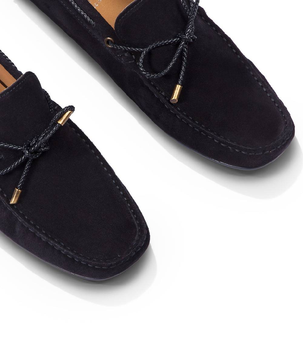 Loriblu Mocassini Da Barca In Camoscio Blu