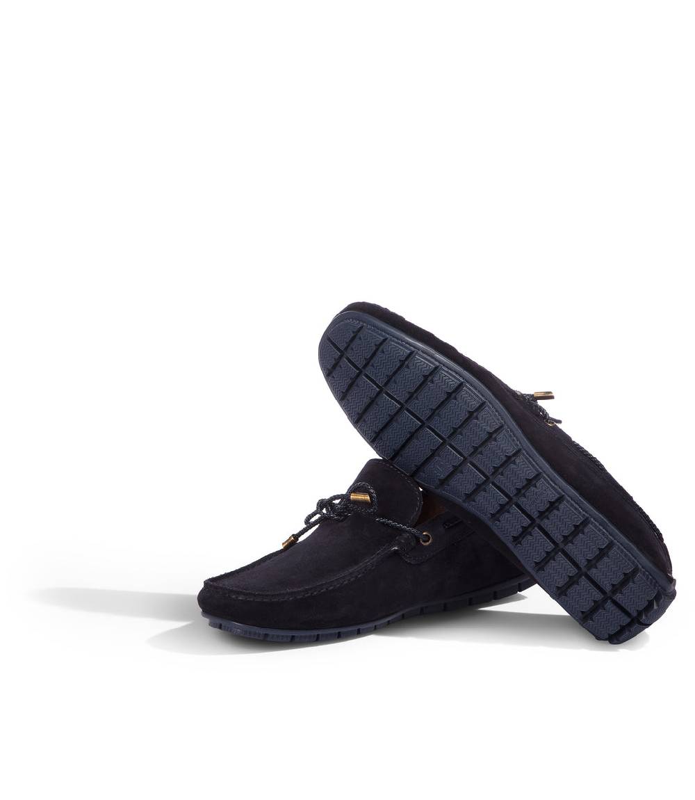 Loriblu Mocassini Da Barca In Camoscio Blu