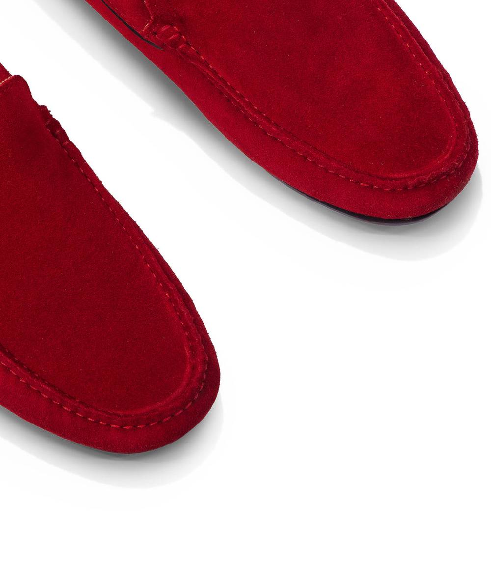 Loriblu Mocassini In Camoscio Rosso