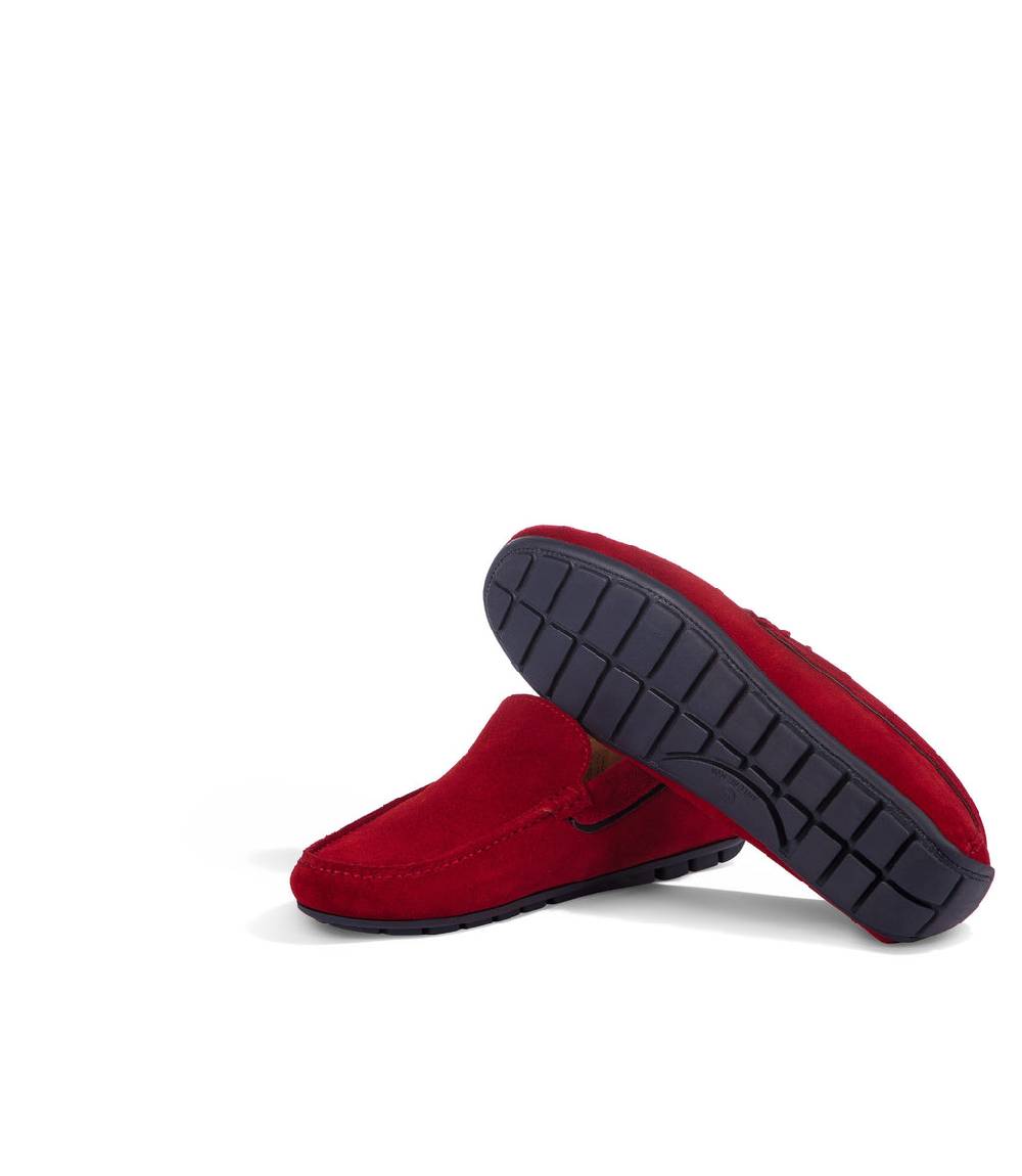 Loriblu Mocassini In Camoscio Rosso