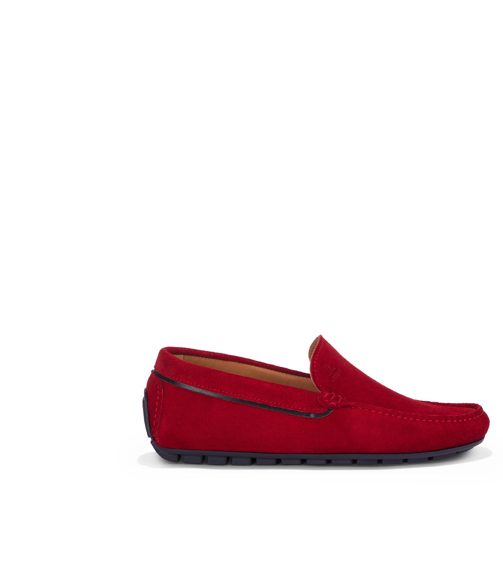 Loriblu Mocassini in camoscio rosso