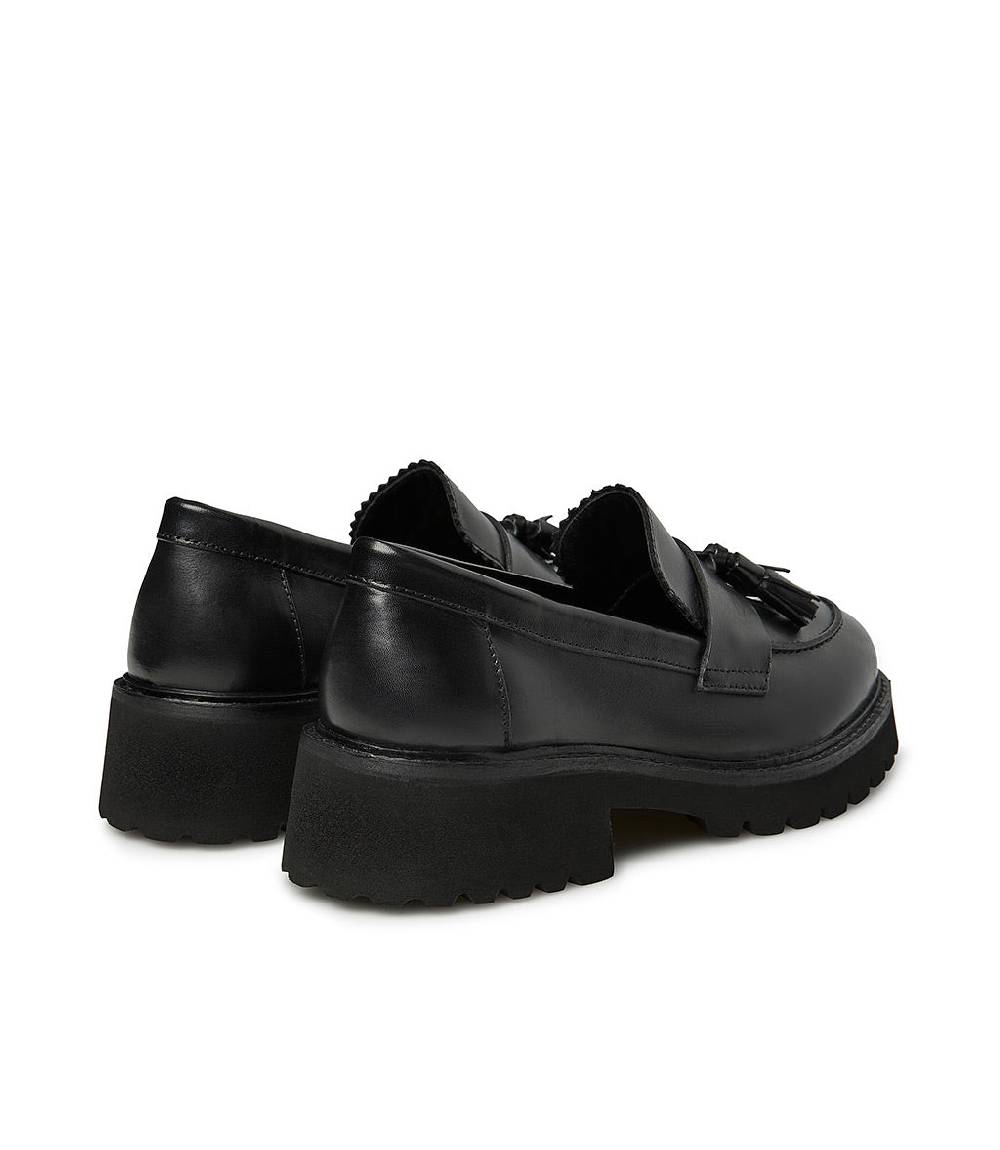 Loriblu Mocassini In Nappa Nera Con Nappine