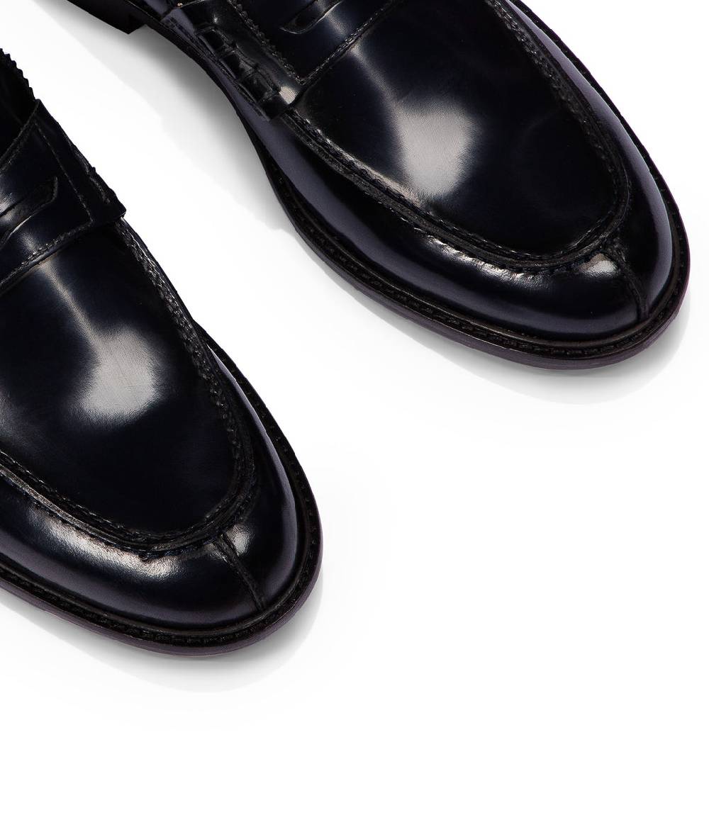 Loriblu Mocassini In Pelle Blu Scuro