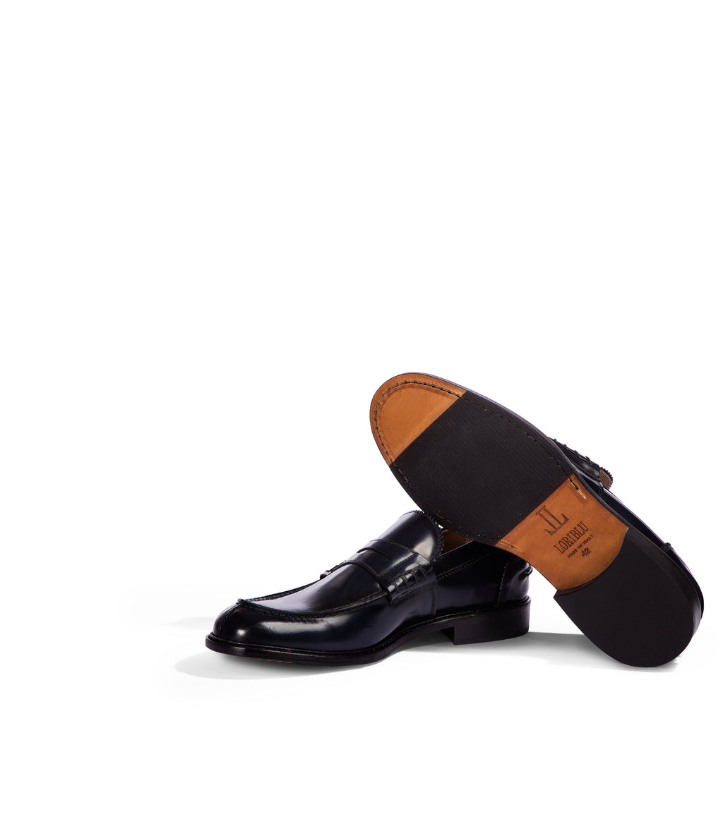 Loriblu Mocassini In Pelle Blu Scuro