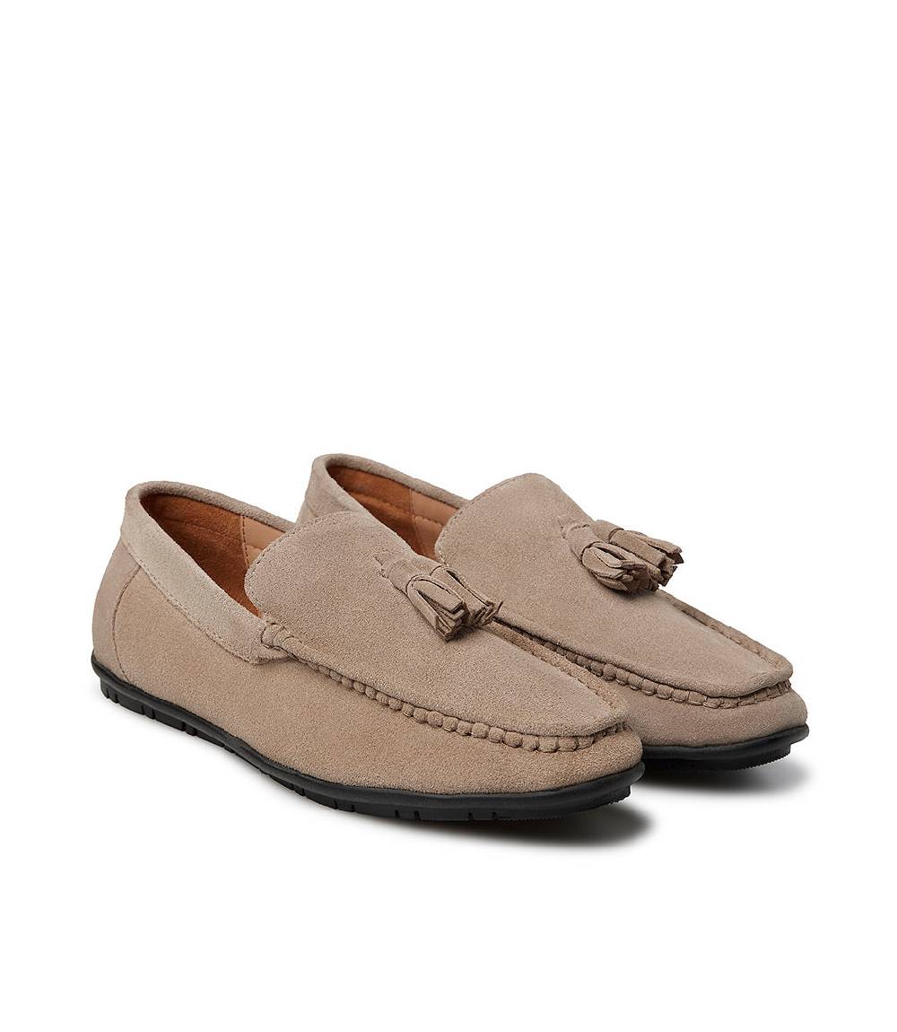 Loriblu Mocassino In Camoscio Camel Con Nappine