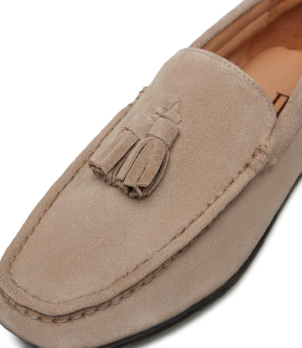 Loriblu Mocassino In Camoscio Camel Con Nappine