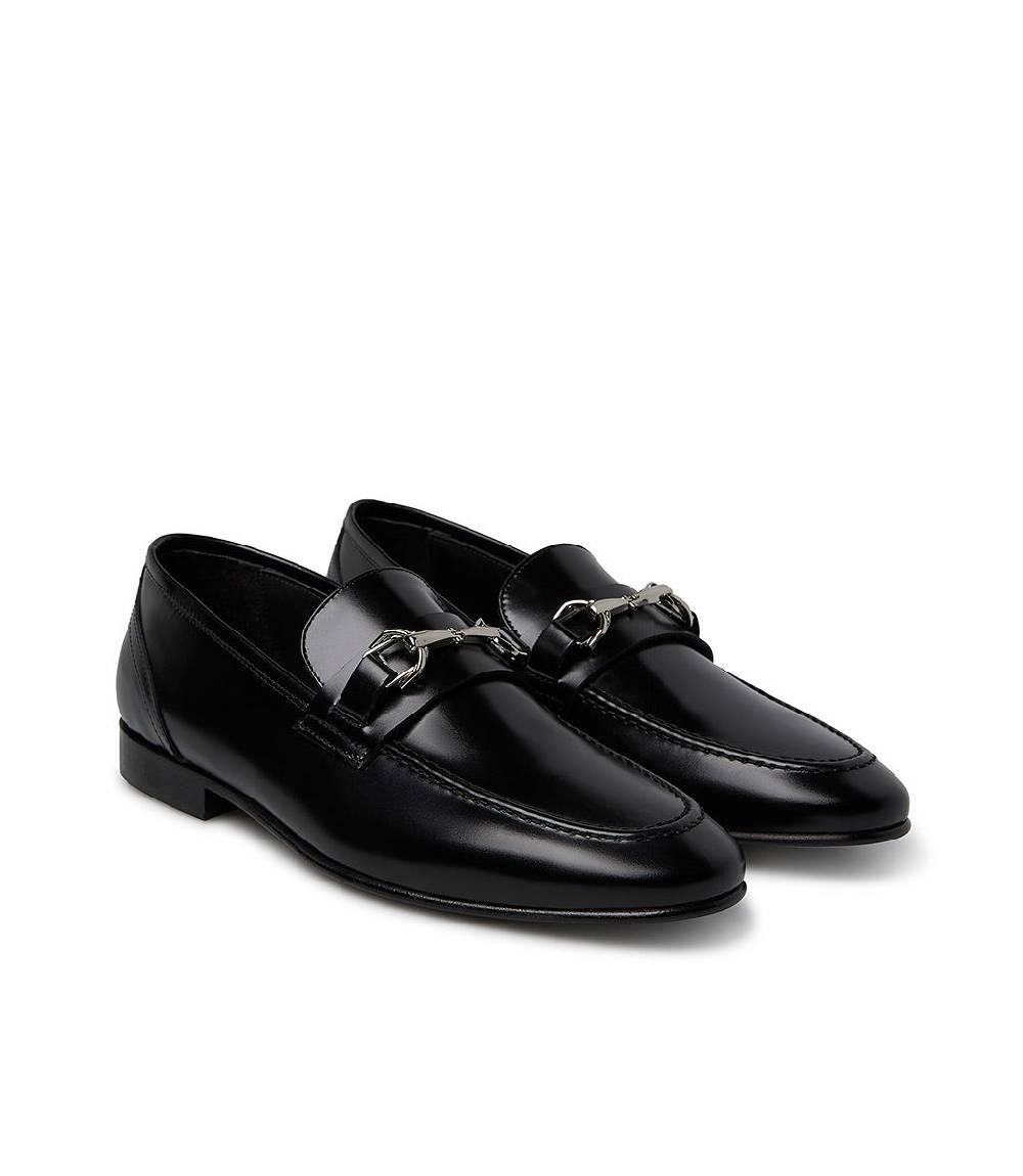 Loriblu Mocassino In Vitello Spazzolato Nero