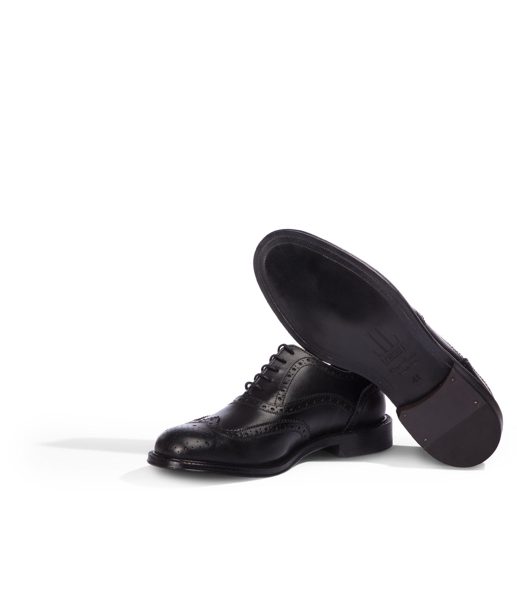 Loriblu Oxford Brogue In Pelle Nera