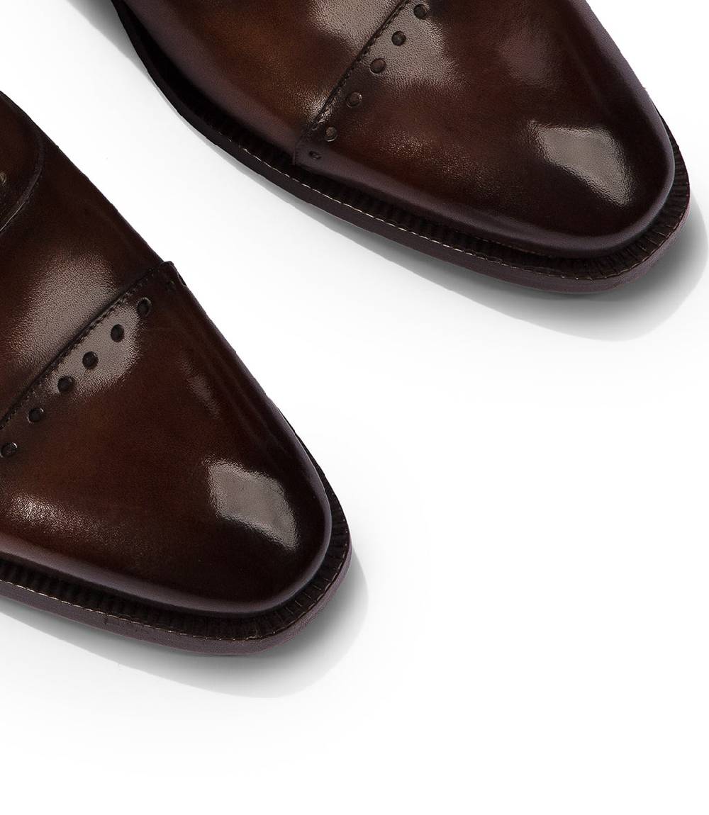 Loriblu Oxford In Pelle Marrone Brogue